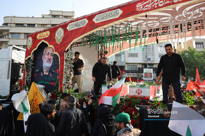 مراسم تشییع شهدای اقتدار ایران در تهران