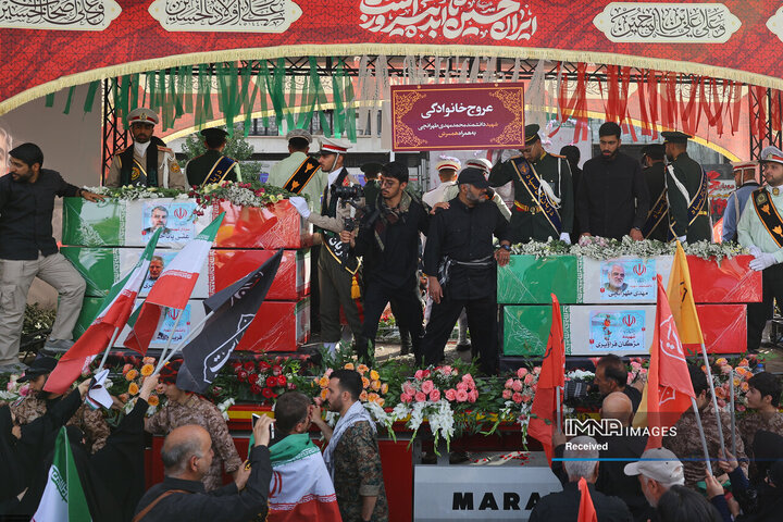 مراسم تشییع شهدای اقتدار ایران در تهران