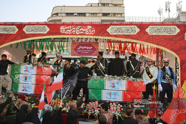 مراسم تشییع شهدای اقتدار ایران در تهران