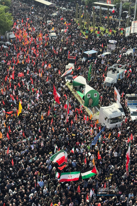 مراسم تشییع شهدای اقتدار ایران در تهران