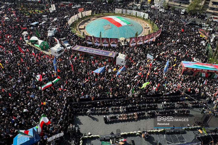 مراسم تشییع شهدای اقتدار ایران در تهران