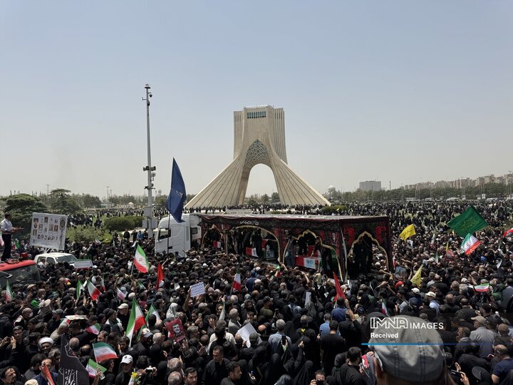 مراسم تشییع شهدای اقتدار ایران در تهران