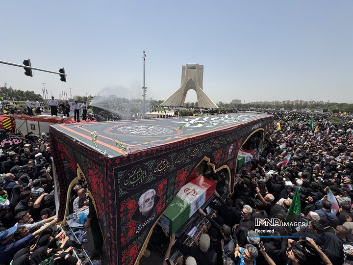 مراسم تشییع شهدای اقتدار ایران در تهران