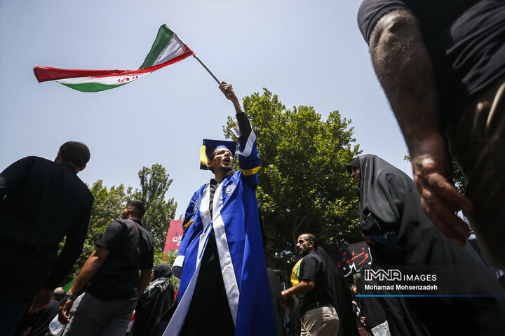 مراسم تشییع شهدای اقتدار ایران در تهران