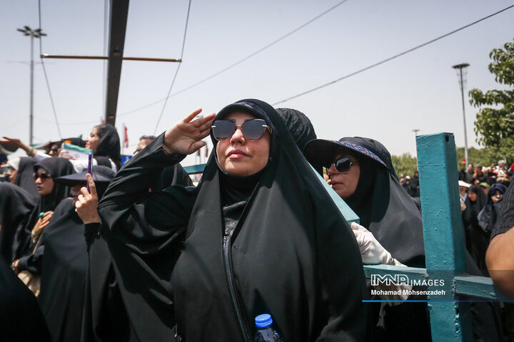 مراسم تشییع شهدای اقتدار ایران در تهران