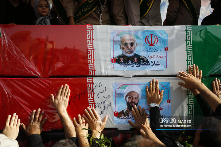 مراسم تشییع شهدای اقتدار ایران در تهران