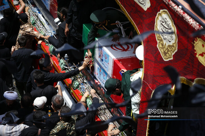 مراسم تشییع شهدای اقتدار ایران در تهران