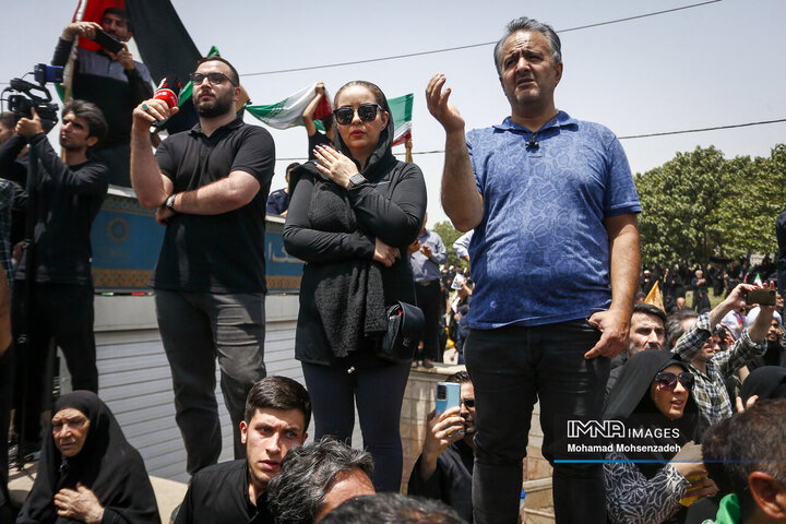 مراسم تشییع شهدای اقتدار ایران در تهران