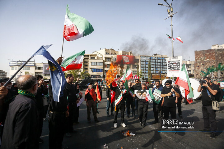 مراسم تشییع شهدای اقتدار ایران در تهران