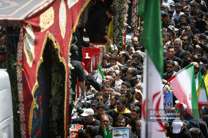 مراسم تشییع شهدای اقتدار ایران در تهران