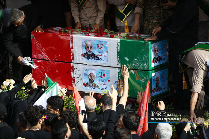 مراسم تشییع شهدای اقتدار ایران در تهران