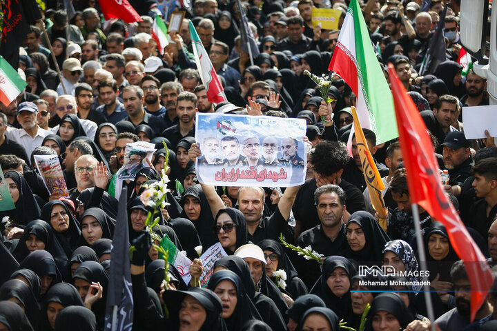 مراسم تشییع شهدای اقتدار ایران در تهران