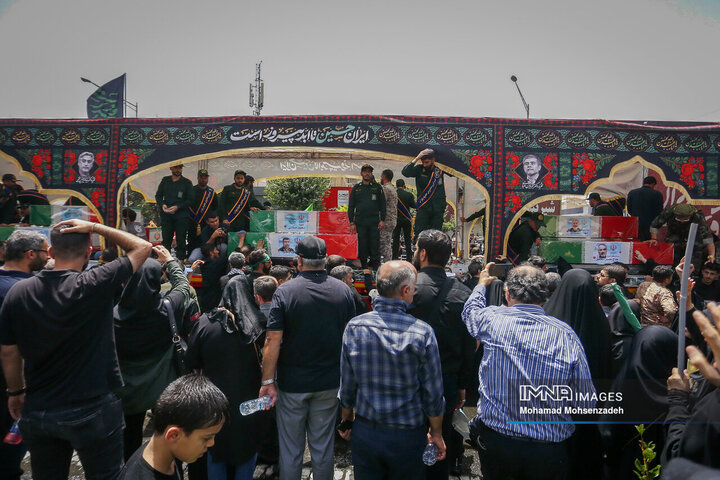 مراسم تشییع شهدای اقتدار ایران در تهران