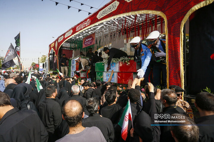 مراسم تشییع شهدای اقتدار ایران در تهران