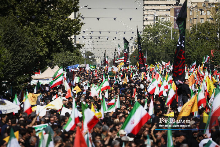 مراسم تشییع شهدای اقتدار ایران در تهران