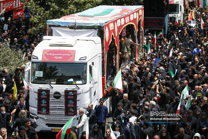 مراسم تشییع شهدای اقتدار ایران در تهران