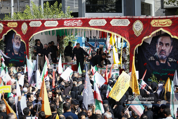 مراسم تشییع شهدای اقتدار ایران در تهران