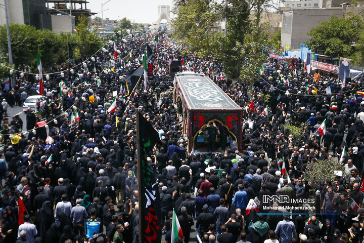 مراسم تشییع شهدای اقتدار ایران در تهران
