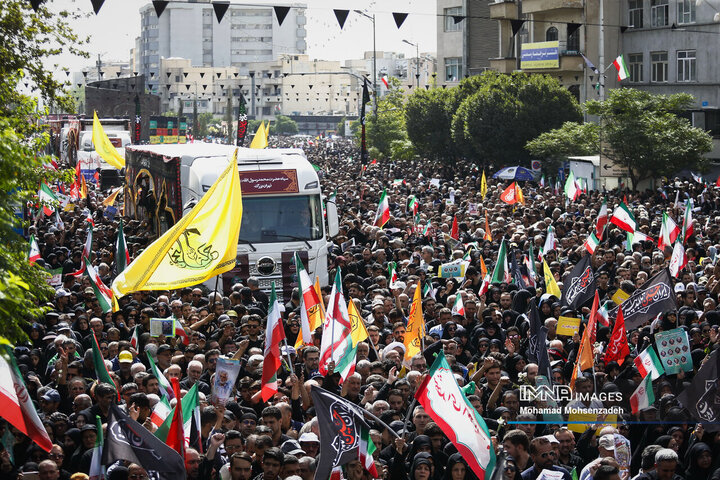 مراسم تشییع شهدای اقتدار ایران در تهران