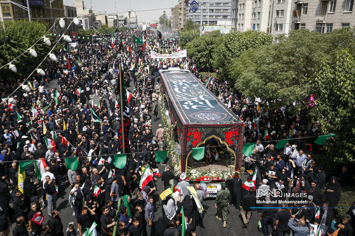 مراسم تشییع شهدای اقتدار ایران در تهران