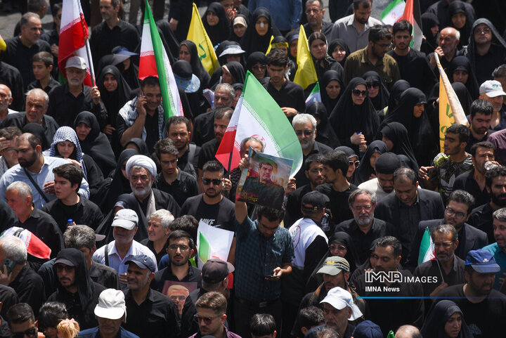 تشیع شهدای اقتدار در تهران