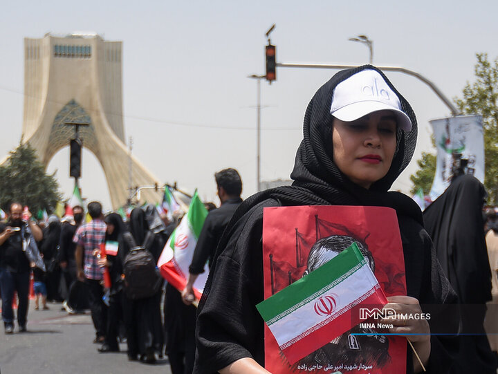 تشیع شهدای اقتدار در تهران