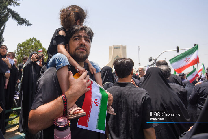 تشیع شهدای اقتدار در تهران