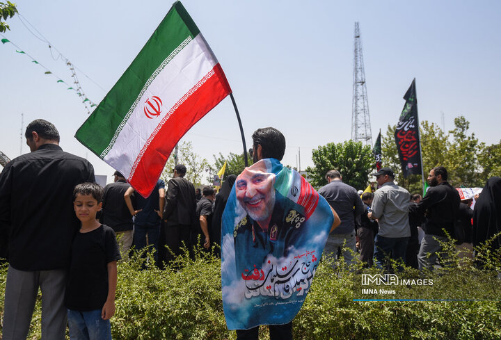 تشیع شهدای اقتدار در تهران