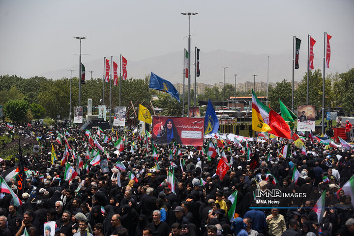 تشیع شهدای اقتدار در تهران