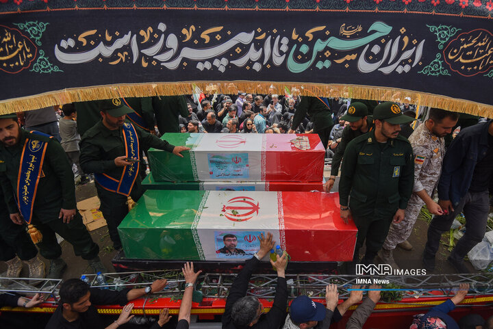 تشیع شهدای اقتدار در تهران