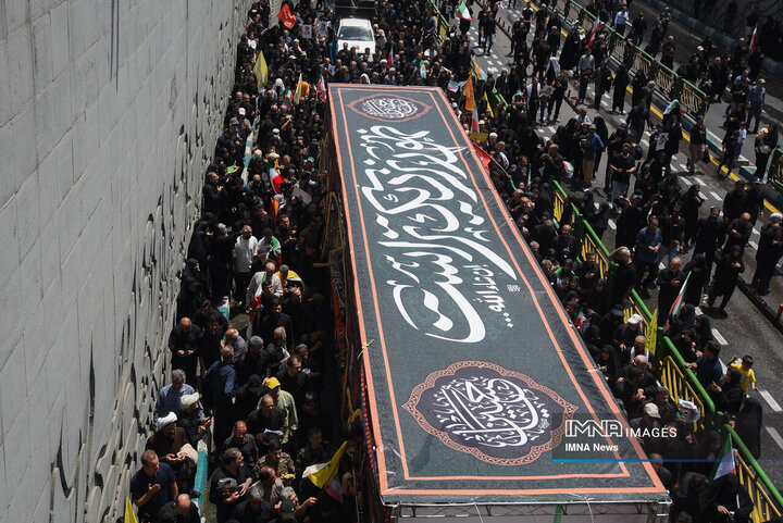 تشیع شهدای اقتدار در تهران