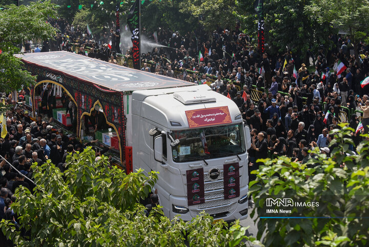 تشیع شهدای اقتدار در تهران