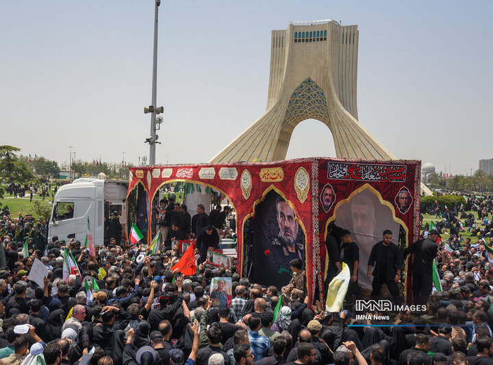 تشیع شهدای اقتدار در تهران