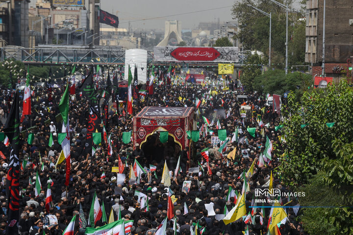 تشیع شهدای اقتدار در تهران