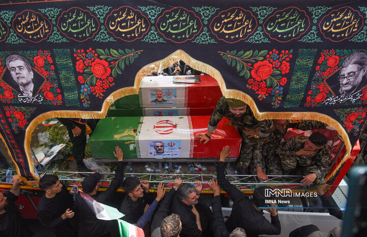 تشیع شهدای اقتدار در تهران