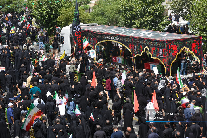 تشیع شهدای اقتدار در تهران