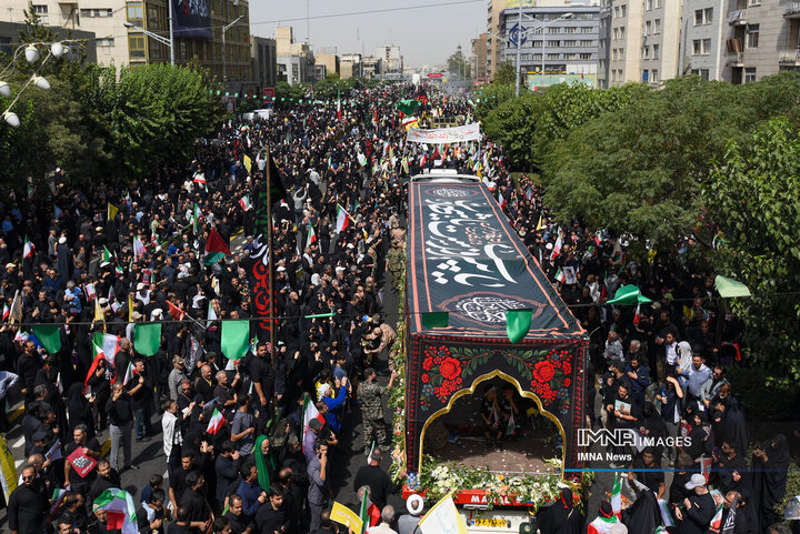 تشیع شهدای اقتدار در تهران