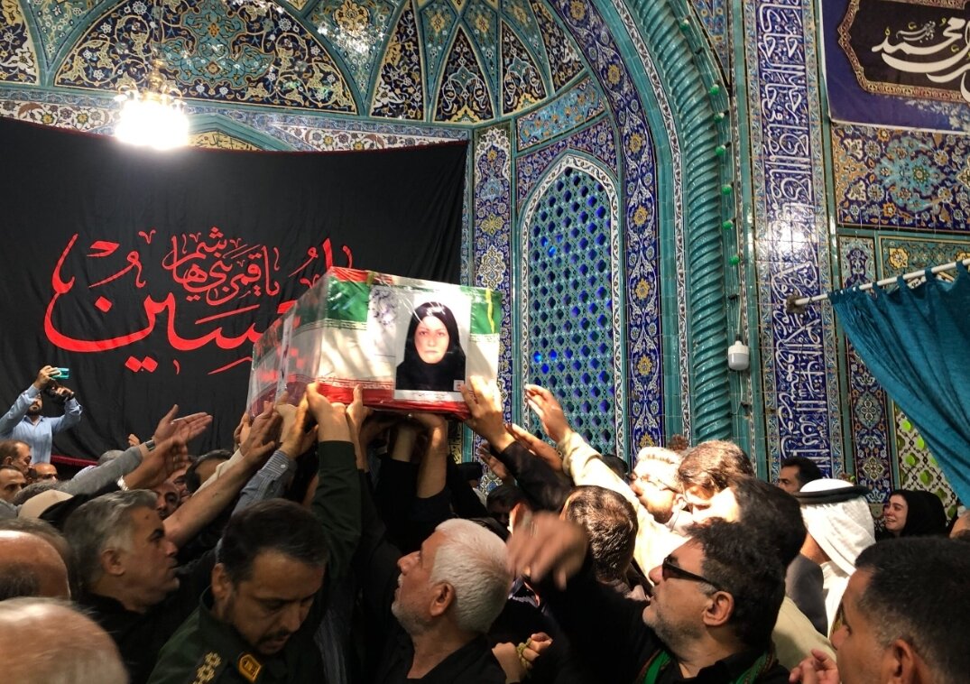 تشییع پیکر ۲ تن از شهدای خوزستانی حمله رژیم صهیونی به زندان اوین
