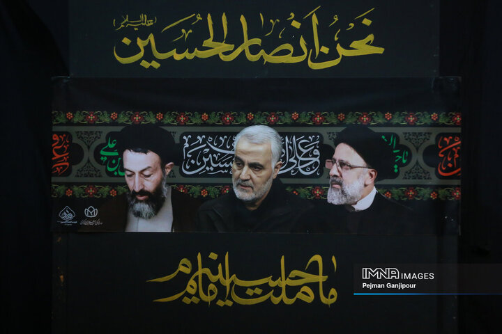 عزاداری شب سوم محرم در هیئت «انصارالحسین(ع)»