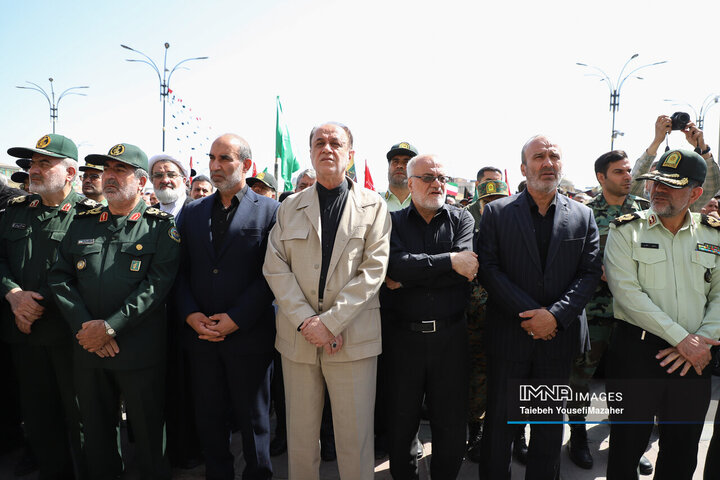 مراسم تشییع سردار شهید علی شادمانی در همدان