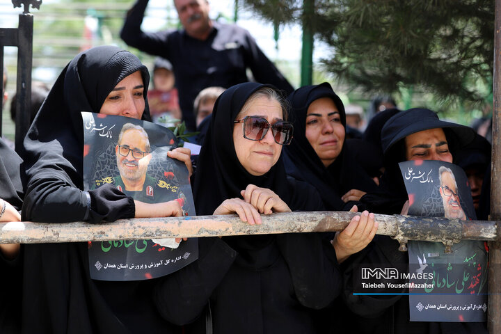 مراسم تشییع سردار شهید علی شادمانی در همدان