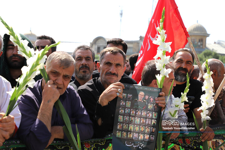 مراسم تشییع سردار شهید علی شادمانی در همدان