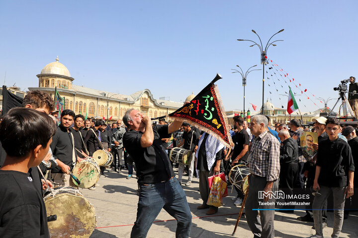مراسم تشییع سردار شهید علی شادمانی در همدان