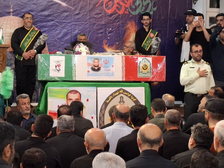 فیلم| وداع آملی ها با شهید وطن دهه هشتادی