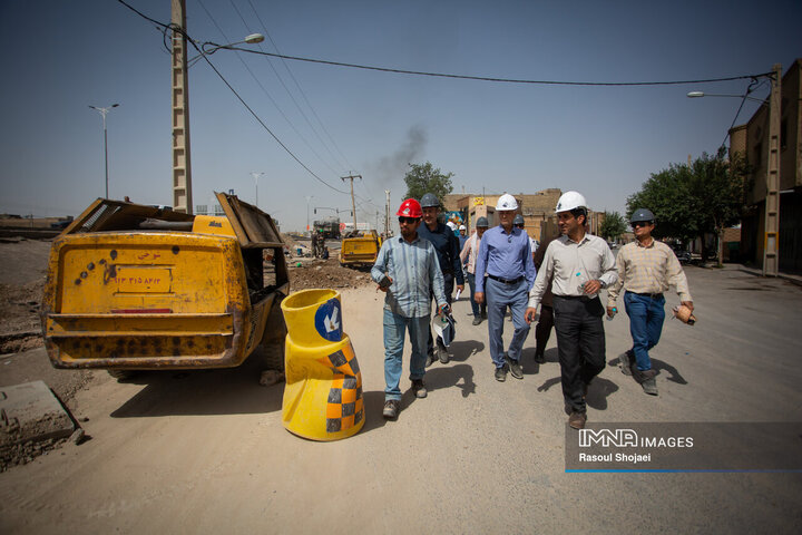 بازدید شهردار اصفهان از پروژه‌های منطقه 14