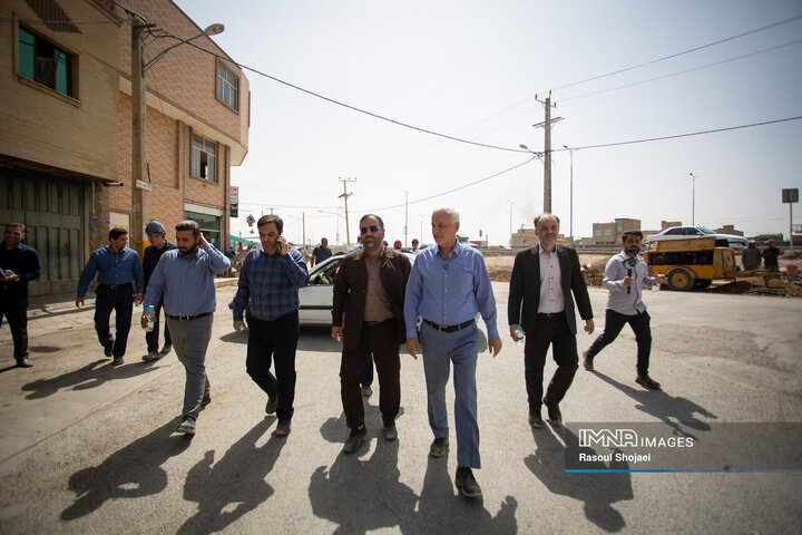 بازدید شهردار اصفهان از پروژه‌های منطقه 14