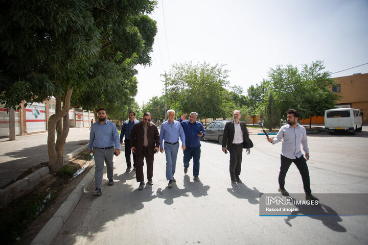 بازدید شهردار اصفهان از پروژه‌های منطقه 14