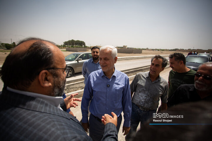بازدید شهردار اصفهان از پروژه‌های منطقه 14