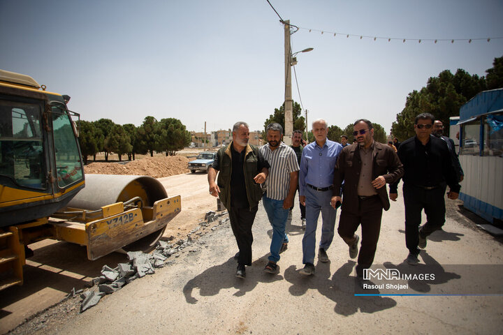 بازدید شهردار اصفهان از پروژه‌های منطقه 14