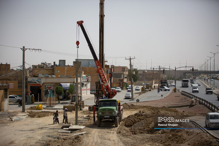 بازدید شهردار اصفهان از پروژه‌های منطقه 14